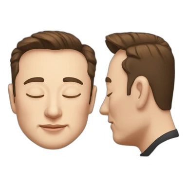 sleeping elon musk sticker