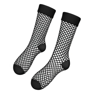 black fishnet socks sticker