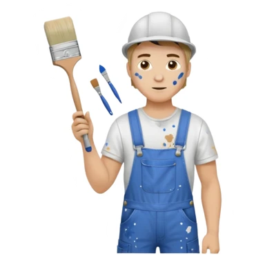  hitler working as a painter decorator sticker