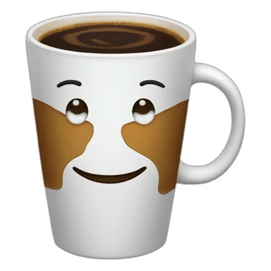 Coffee smirk zany sticker