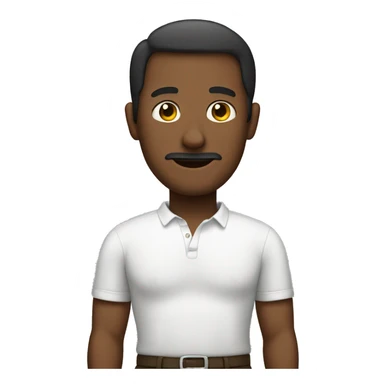 man with a really full stomach  sticker