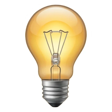 simple lightbulb sticker