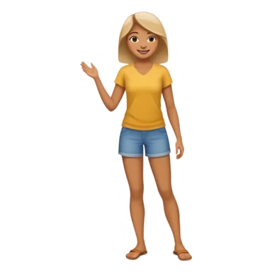 woman full body standing sticker