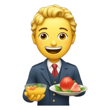 Monsieur qui mange une pastèque sticker