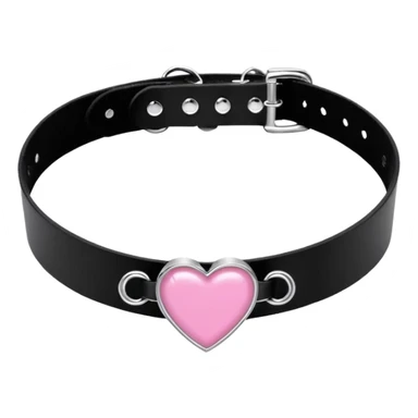 BLACKPINK-inspired gothic choker , no hearts, black and pink, cute, remove background sticker