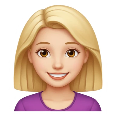 smiling girl in portrait sticker