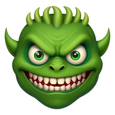 a monster with one eye in the centre of his face sticker