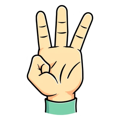 Fuck you finger sticker