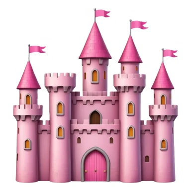 castle with pink colours sticker