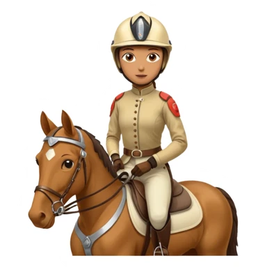 elite horse in endurance with a rider on it sticker