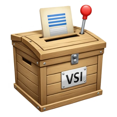 Caja de votos sticker