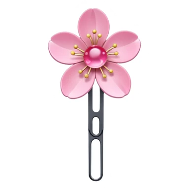 Cherry Blossom Hairpin – Pink flower-shaped pin.


 sticker
