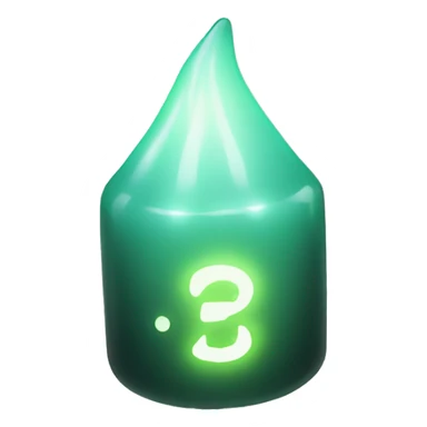 Glowing d4 sticker