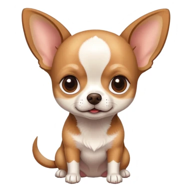 Chihuahua Brown and withe  sticker