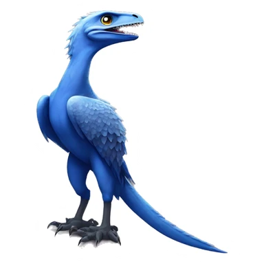 Raptor blue with spiked tail sticker