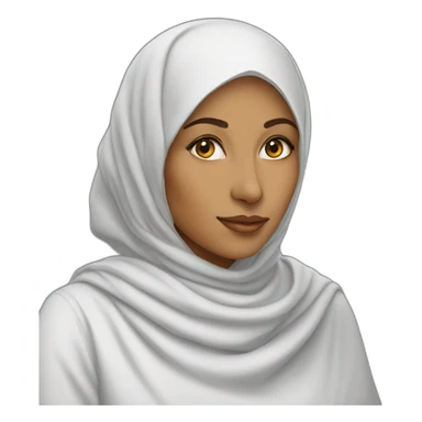 muslim woman artist coloring sticker