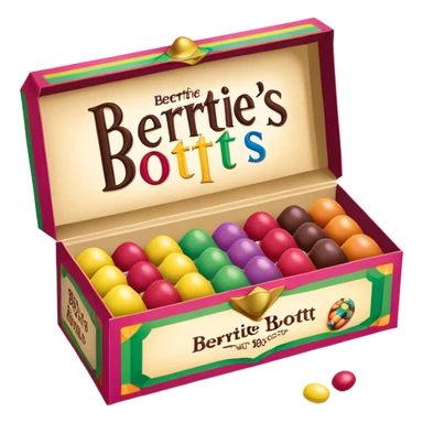 Bertie bott’s every flavour beans box sticker