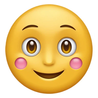 Emoji rond et jaune qui regarde à côté de lui  sticker