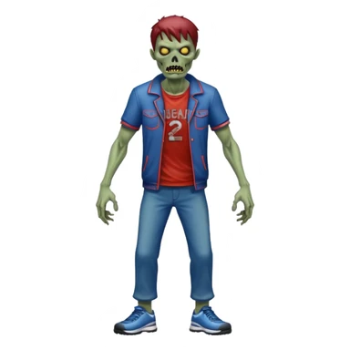 sportmen zombie full body sticker
