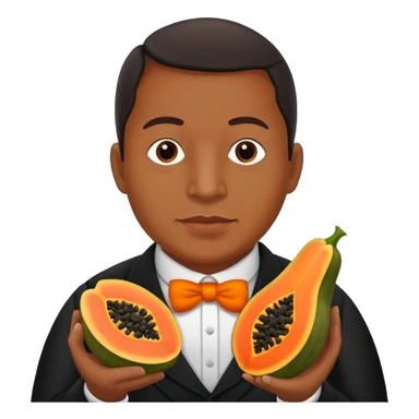 Benito Juárez With a papaya sticker