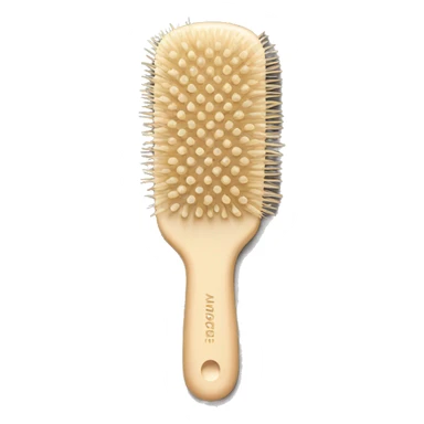 Beige hair brush sticker