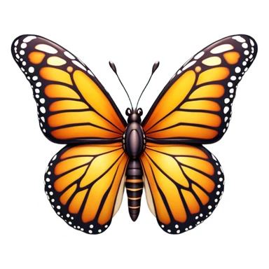 Cinematic Realistic Comical monarch Butterfly Portrait Emoji, Head tilted dramatically with an exaggeratedly amused expression, featuring striking, vividly detailed ruby wings with bold, playful patterns and wide, expressive eyes brimming with humorous disbelief, rendered with lifelike texture and vibrant natural hues, high shine, dramatic yet playful, styled with an air of cheeky garden mischief, soft glowing outline, capturing the essence of a spirited and over‐the‐top red butterfly that looks ready to flutter its way into viral fame! sticker