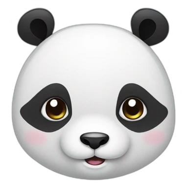cute panda face sticker