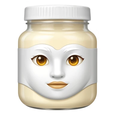 WHITE hair mask in a jar THE PRODUCT  sticker