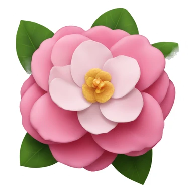 camellia flower sticker