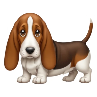 Basset hound sticker