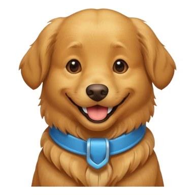I want an emoji of a goldenretriever who is laughing sticker