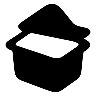 A sauce in a fast food packaging with a green background sticker