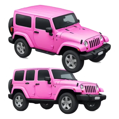 Pink Jeep wrangler sticker