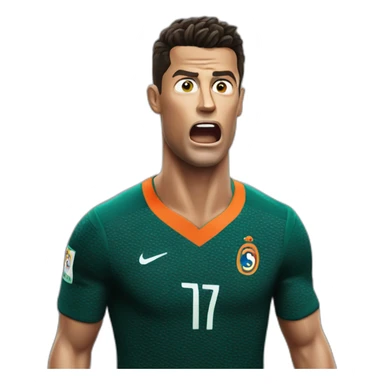 Cristiano Ronaldo shocked sticker