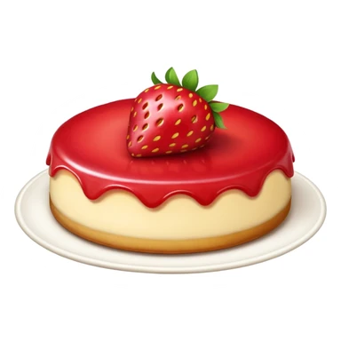 Strawberry flan sticker