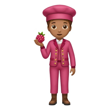 Raspberry torte human full body sticker