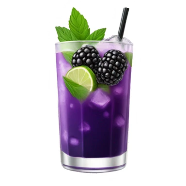 Blackberry purple mojito sticker