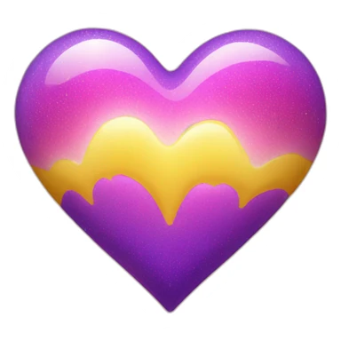 pink-and-purple-heart-with-yellow-sparkles sticker