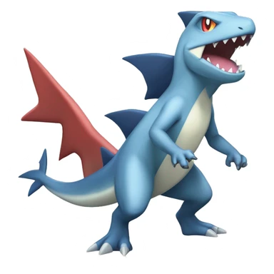 Sharpedo-Charmeleon-Gible-Gabite-Larvitar-Fakémon Full Body sticker