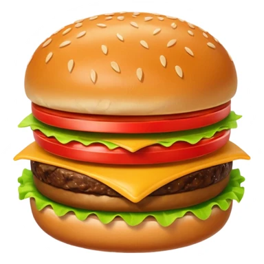 small burger sticker