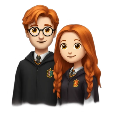Harry Potter et Ginny Weasley sticker