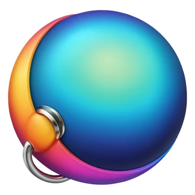 gradient planet planet with ring sticker