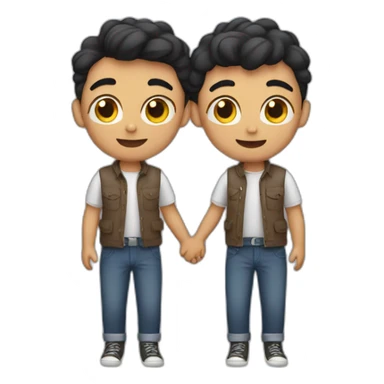 two gay boys in love sticker