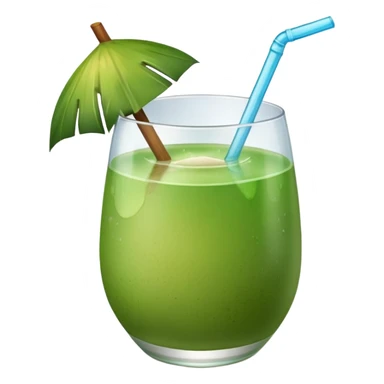 Green Coconut water sticker