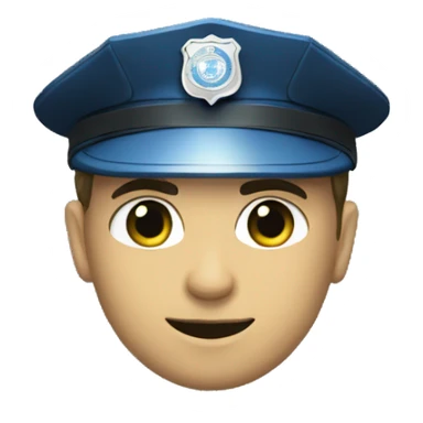 un policier en tenu sticker