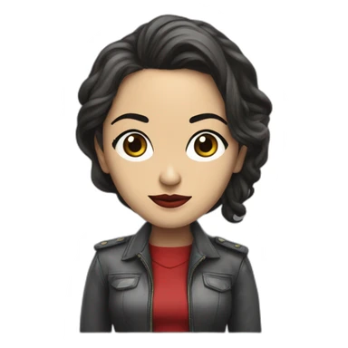 Raquel murillo aka lisboa the women carachters in casa de papel sticker