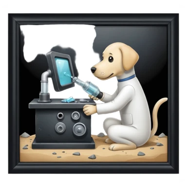 Secretive lab in a deserted place  sticker