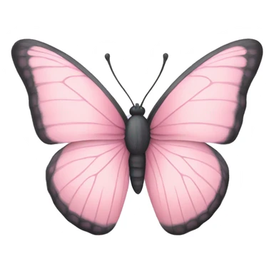 Pastel pink butterfly sticker