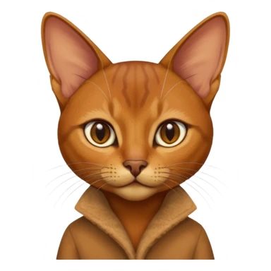 Абиссинская кошка sticker