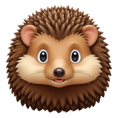 Make cosy hegehog sticker